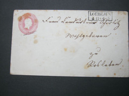 LOEBEJÜN , Klarer Stempel Auf Brief - Postal  Stationery