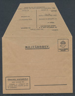 M 1b, Open Corners . Envelop With Replay Stamp. Small National Coat Of Arms. . MNH (**) See Description And Scans - Militaire Zegels