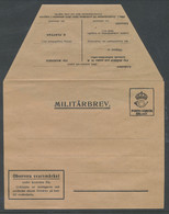 M 1b. Envelop With Replay Stamp. Small National Coat Of Arms. . MNH (**) See Description And Scans - Militaire Zegels