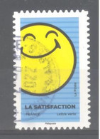 France Autoadhésif Oblitéré (SMILEY - La Satisfaction) (cachet Rond) - Usados