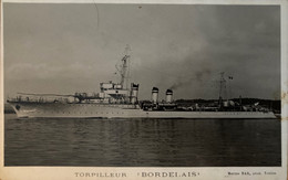 Bateau - Carte Photo - Navire De Guerre Torpilleur BORDELAIS - Militaria - Warships