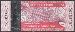 Fiscal/ Revenue, Portugal - Tabac/ Tobacco Tax, Imposto Sobre Tabaco - |- Açores, 2016 - Gebraucht