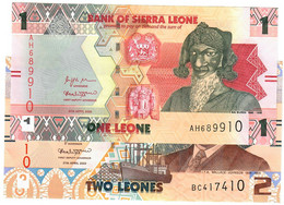 SET Sierra Leone 1 & 2 New Leones 2022 UNC - Sierra Leone