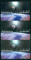 1999 Sun Eclipse,Sonnenfinsternis,Romania,3 Used Phonecards/phone Card, Phonecard,variety - Espacio