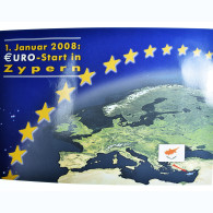 Chypre, 1 Cent To 2 Euro, Euro Start In Cyprus, 2008, Euro Set, FDC - Zypern