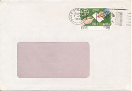 Ireland Cover Sent To Germany 7-9-1985 Single Stamped - Brieven En Documenten