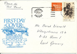 Ireland Cover Sent To Germany 7-10-1982 - Lettres & Documents