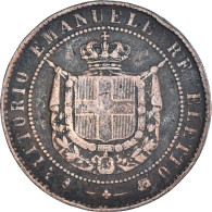 Monnaie, États Italiens, EMILIA, Vittorio Emanuele II, 5 Centesimi, 1859 - Toscana