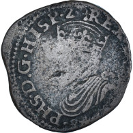 Monnaie, Pays-Bas Espagnols, Philippe II, Liard, TB, Cuivre - Spanish Netherlands