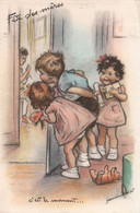 CPA Illustrateur Germaine Bouret - Fete Des Meres - C'est Le Moment - Surprise D'enfants - - Bouret, Germaine