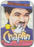 Charlie Chaplin Magnet, With Yellow Rose 4,5 X 6,5 Cm, Thickness 3mm - Sonstige & Ohne Zuordnung
