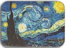 Magnet, Vincent Van Gogh Painting "The Night Stars" 4,5 X 6,5 Cm, Thickness 3mm - Autres & Non Classés