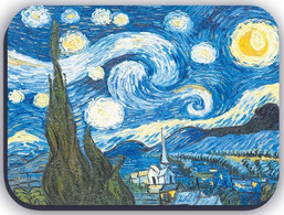 Magnet, Vincent Van Gogh Painting "Starry Night" 5 X 7cm, Thickness 3mm - Otros & Sin Clasificación