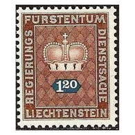 C1347/ Liechtenstein 1968. Corona, 1,20 F (MNH)** - SCOTT O57 - Oficial