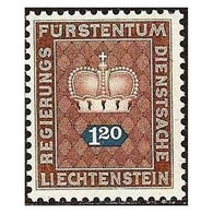 C1347/ Liechtenstein 1968. Corona, 1,20 F (MNH)** - SCOTT O57 - Service