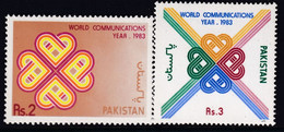 Pakistan 1983 World Communication Sc 593-94 Mint Never Hinged - Pakistan
