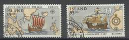 Islande - Island - Iceland 1992 Y&T N°715 à 716 - Michel N°762 à 763 (o) - EUROPA - Usados