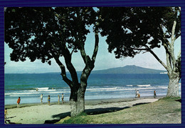 Ref 1562 - New Zealand Postcard - Rangitoto Volcano Island From Takapuna Beach - Auckland - Nouvelle-Zélande