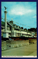 Ref 1562 - Postcard - War Memorial - Folkestone Sea Front Buildings - Kent - Folkestone