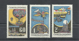 CHECOSLOVAQUIA  YVERT  AEREO  68/70  MNH  ** - Poste Aérienne