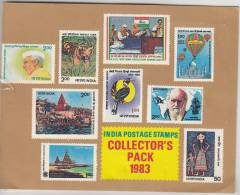 India MNH 1983, Post Office / Department Collectors Year Pack (Without 1 Item Charles Darwin) - Full Years