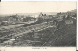 CPA - 78 - Gare De Triel Sur Seine - Vierge - Bourlier éditeur à Versailles - Triel Sur Seine