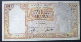 Algérie - Billet De 1000 Francs - Algeria