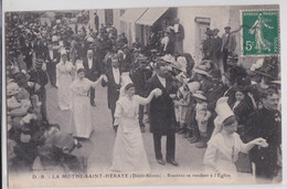 La Mothe-Saint-Héray (Deux-Sèvres) - Rosières Se Rendant à L'Eglise - La Mothe Saint Heray