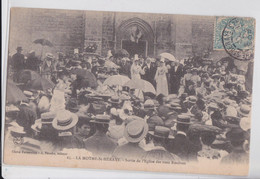 La Mothe-Saint-Héray (Deux-Sèvres) - Sortie De L'Eglise Des Trois Rosières - La Mothe Saint Heray