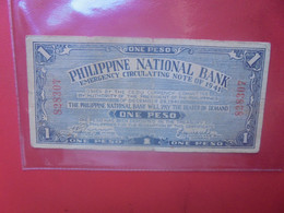 PHILIPPINES 1 PESO 1941 Circuler - Philippines