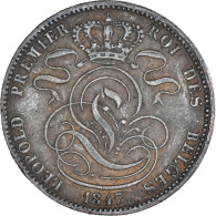 Monnaie, Belgique, Leopold I, 5 Centimes, 1847, Bruxelles, TTB, Cuivre, KM:5.1 - 5 Cents