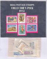 India MNH 1984, Post Office Wrapper Year Pack, - Annate Complete