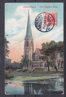 Danemark - Carte Postale De 1910 - Oblit Kjobenhavn - Exp Vers Paris - Vue église - Briefe U. Dokumente