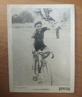 Cyclisme - Cycliste- Carte Publicitaire GLOBO Photo Miroir Sprint  : MARINELLI - Ciclismo