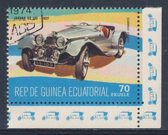 Equatorial Guinea / Guinee Equatorial 1977 Mi 1110 Aero - CTO - JaguarSS100 (1937) - Oldtimers / Historic Automobile - Automobili