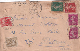 France Taxe - Lettre - 1859-1959 Covers & Documents