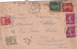 France Taxe - Lettre - 1859-1959 Brieven & Documenten