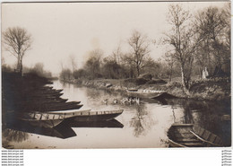 PHOTO CARTE VOUILLE L'AUXANCE BARQUES CANARDS TBE - Vouille