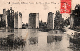 LUSSAC LES CHATEAUX LES PILES DU CHATEAU L'ETANG 1927 TBE - Lussac Les Chateaux