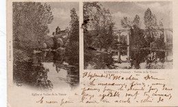 Delcampe - LUSIGNAN EGLISE ET VALLEE DE LA VONNE 1901 PRECURSEUR TBE - Lusignan