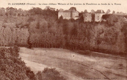 Delcampe - LUSIGNAN LE VIEUX CHATEAUMELUSIN ET LES PRAIRIES DE VAUCHIRON AU BORDS DE LA VONNE 1923 TBE - Lusignan