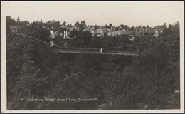 Suspension Bridge, Alum Chine, Bournemouth, C.1920 - RP Postcard - Bournemouth (fino Al 1972)