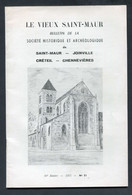 Livret - Revue "Le Vieux Saint-Maur (Joinville, Créteil, Chennevières) N°51 - 1971 - Ile-de-France