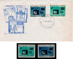 Haiti 1966 Education FDC + Stamp Perf. - Oceania