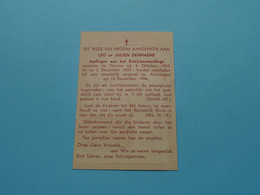 DP - Leo & Julien DENHAENE ( Sint-Lievenscollege ) Deurne 4 Okt 1932 & 2 Dec 1933 ONGEVAL Op 16 Dec 1944 ( Zie Scans ) ! - Obituary Notices