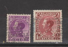 COB 391 - 393 Oblitérés - 1934-1935 Leopold III