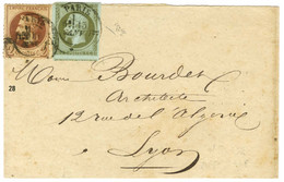 Càd B PARIS B / N° 11 Très Belle Marge + N° 26 Sur Bande D'imprimé Pour Lyon. - TB / SUP. - R. - 1853-1860 Napoléon III.