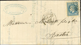 GC 2240 / N° 29 (variété Aux Abeilles) Càd T 17 MARSEILLE (12) Sur Lettre Pour Bastia. 1869. - TB / SUP. - 1863-1870 Napoleon III With Laurels