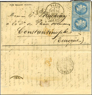 Etoile 1 / N° 29 (2) Càd PARIS / PL. DE LA BOURSE 30 OCT. 70 Sur Gazette Des Absents N° 3 Pour Constantinople, Au Verso  - Krieg 1870