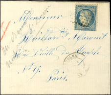 GC 3244 / N° 37 Càd T 17 RUGLES (26) 4 AVRIL 71 Sur Lettre Détournée Pour M. Besnard Notaire à St Denis '' Pour Remettre - Krieg 1870